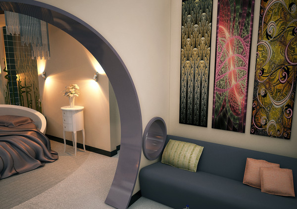 3d max modern bedroom design bed - Modern Bedroom... by solarseas